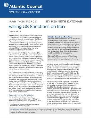Easing US and EU Sanctions on Iran