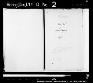 Teilung und Verpachtung des Meierhofs zu Altenhagen, Amt Lauenau