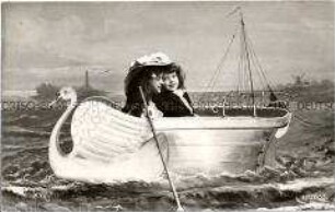 Mädchen im Schwanenboot