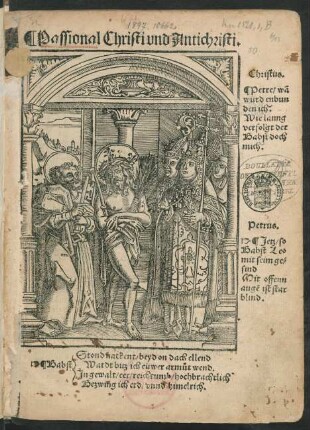 Passional Christi vnd Antichristi.|| ... ||