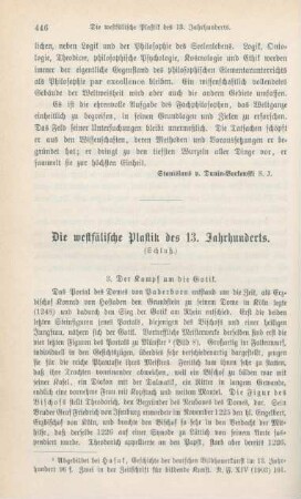 446-458 Die westfälische Plastik des 13. Jahrhunderts : Schluß