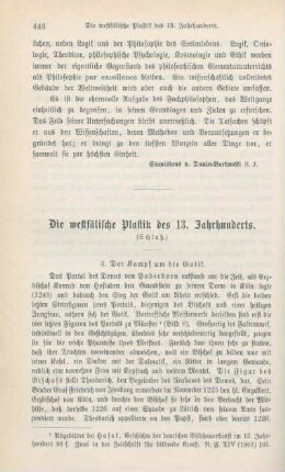 446-458 Die westfälische Plastik des 13. Jahrhunderts : Schluß