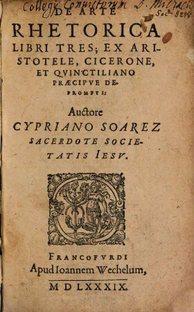 De arte rhetorica libri tres