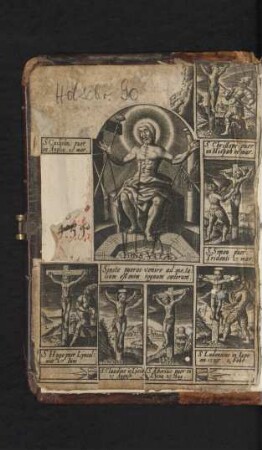 Kupferstich: Christus als Imago pietatis mit Kindermärtyrern