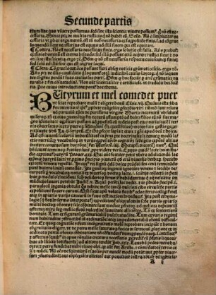 ... pars doctrinalis Alexandri cum sententij : notabilibus et vocabuloru[m] lucida expositione: no[n]nullis annexis argume[n]tis cu[m] eorundem replicis: ad nouellor[um] in gra[m]matica incipientiu[m] profectum ..., 2