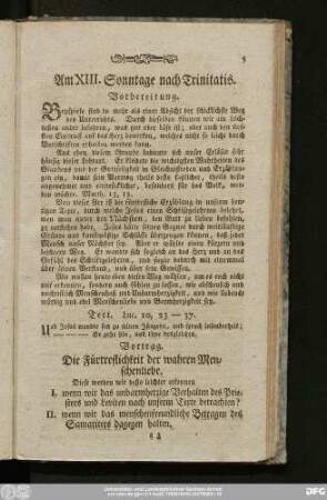 Am XIII. Sonntage nach Trinitatis.