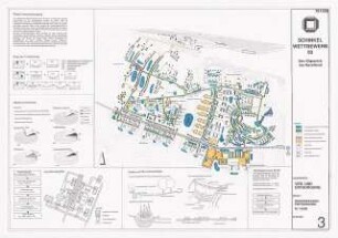 Energie, Wasser und Abwasser für den Raum Dallgow - Elstal Schinkelwettbewerb 1994: Regenwasser-Entsorgung: Lageplan 1:4000, Schemata, Diagramme, Detailzeichnungen