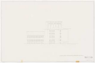 Stadttheater, Bremerhaven: Nordansicht 1:100