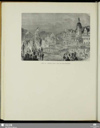 Abb. 76 Schiller-Feier 1859 vor dem Rathaus