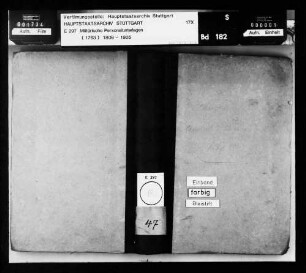 Anciennete-, National- und Einteilungslisten württembergischer Offiziere