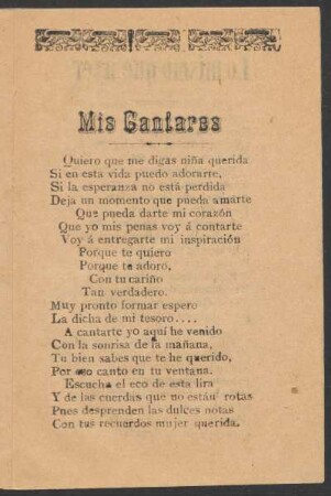 Mis cantares