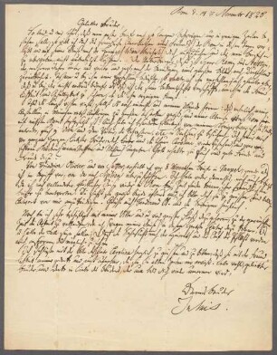 Julius Schnorr von Carolsfeld (1794 - 1872) Autographen: Briefe von Julius Schnorr von Carolsfeld an verschiedene Adressaten - BSB Autogr.Cim. Schnorr von Carolsfeld, Julius, 2. Julius Schnorr von Carolsfeld (1794 - 1872) Autographen: Brief von Julius Schnorr von Carolsfeld an Ludwig Schnorr von Carolsfeld - BSB Autogr.Cim. Schnorr von Carolsfeld, Julius.2