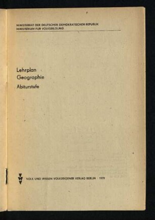 1979: Abiturstufe