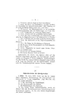 Jahresberichte der Zweigvereine