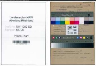 Entnazifizierung Kurt Penzel, geb. 07.08.1897 (Lehrer)