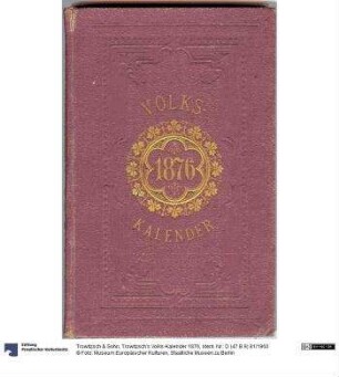Trowitzsch's Volks-Kalender 1876
