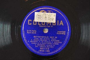 Mefistofele: act IV : Notte cupa, truce / (Boito)