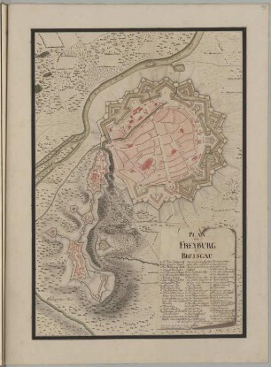 Plan von Freyburg in Breisgau