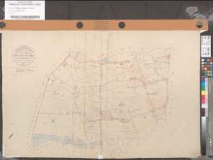 Urkarte der Flur 12 der Katastergemeinde Borgholzhausen-Land (Untergemeinde Westbarthausen)