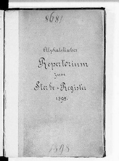Alphabetisches Namenverzeichnis zum Sterberegister Bautzen