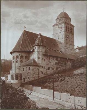 Fischer, Theodor; Stuttgart; Erlöserkirche - Straßenansicht