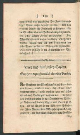 Zwey und funfzigstes Capitel. Euphem ergreifft endlich die rechte Parthie.