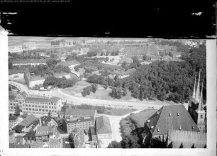 Erfurt, Citadelle Petersberg von Süden, Lauentorstraße