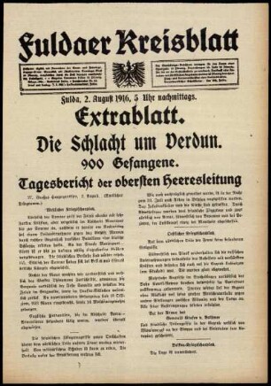 Ausgabe vom Mittwoch, den 02. August 1916.