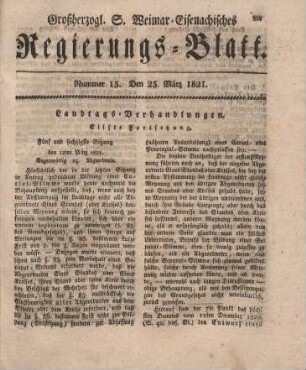 Nr. 13 : 23. März 1821