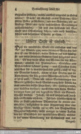 Unsere Seele ist einfach