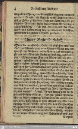 Unsere Seele ist einfach