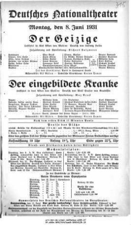 Der Geizige