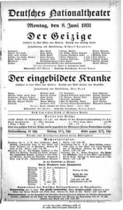 Der Geizige