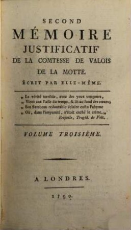 Seconde Mémoire Justificatif De La Comtesse De Valois De La Motte, 3