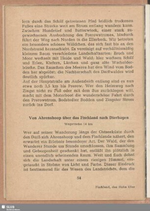 Von Ahrenshoop über das Fischland nach Dierhagen