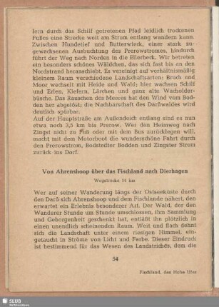Von Ahrenshoop über das Fischland nach Dierhagen