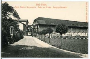 Bad Sulza. Hotel Schloss Sonnenstein, Hotel Zur Börse, Hauptgradierwerk