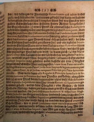 Copia An Einen Hochlöblichen Reichs-Convent zu Regenspurg Vom Collegio Camerali abgangenen Schreibens Sub dato 23. Octobris 1704.