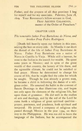 Chapter LXIX. The venerable father Fray Bartolome de Nieva, and brother Fray Pedro Rodriguez