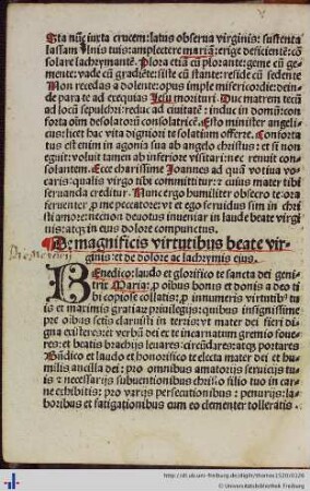 De magnificis virtutibus beate virginis …