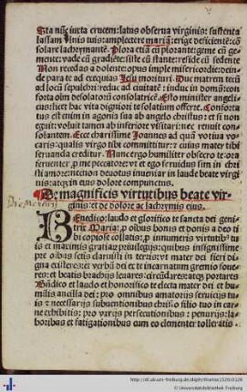 De magnificis virtutibus beate virginis …