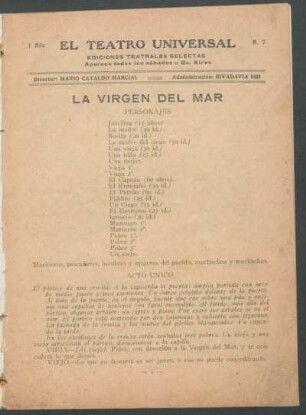 1921000800: La virgen del mar