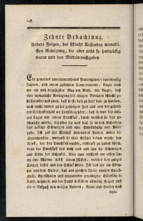 248-259, Zehnte - Dreyzehnte Beobachtung.