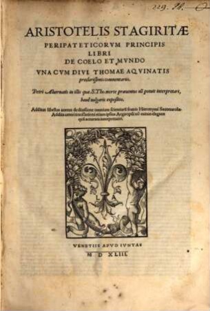 Libri de coelo et mundo