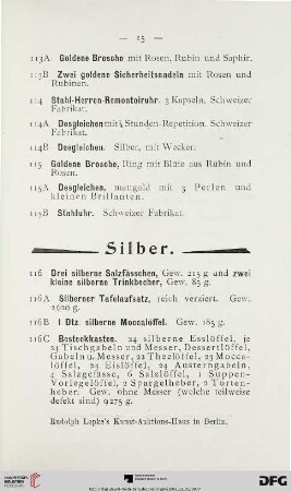 Silber (Nr. 116-120C)