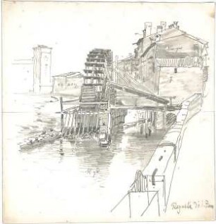 Döllgast, Hans; Italien u.a.; Reisezeichnungen - Venedig: Regatte di S. Zeno