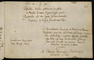 Moscherosch, Ernst Bogislav. Straßburg, 07.03.1657.