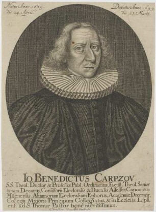 Bildnis des Io. Benedictus Carpzov