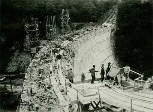Urfttalsperre bei Gemünd (Eifel), Deutschland, 1900