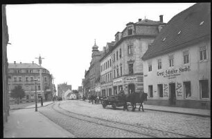 Riesa. Hauptstraße mit Albertplatz